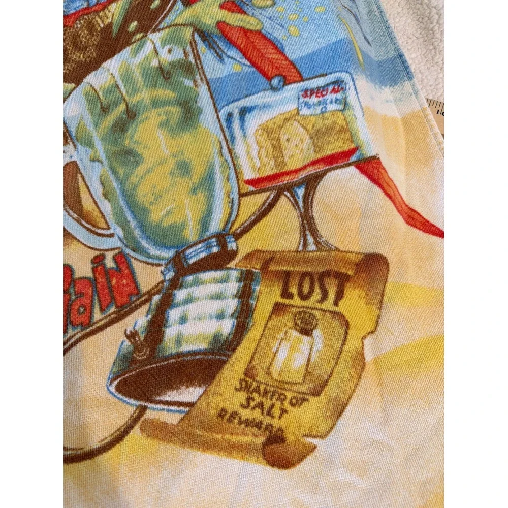 Jimmy Buffett Margaritaville Beach Towel Caribbean Soul Wastin Away Again Parrot